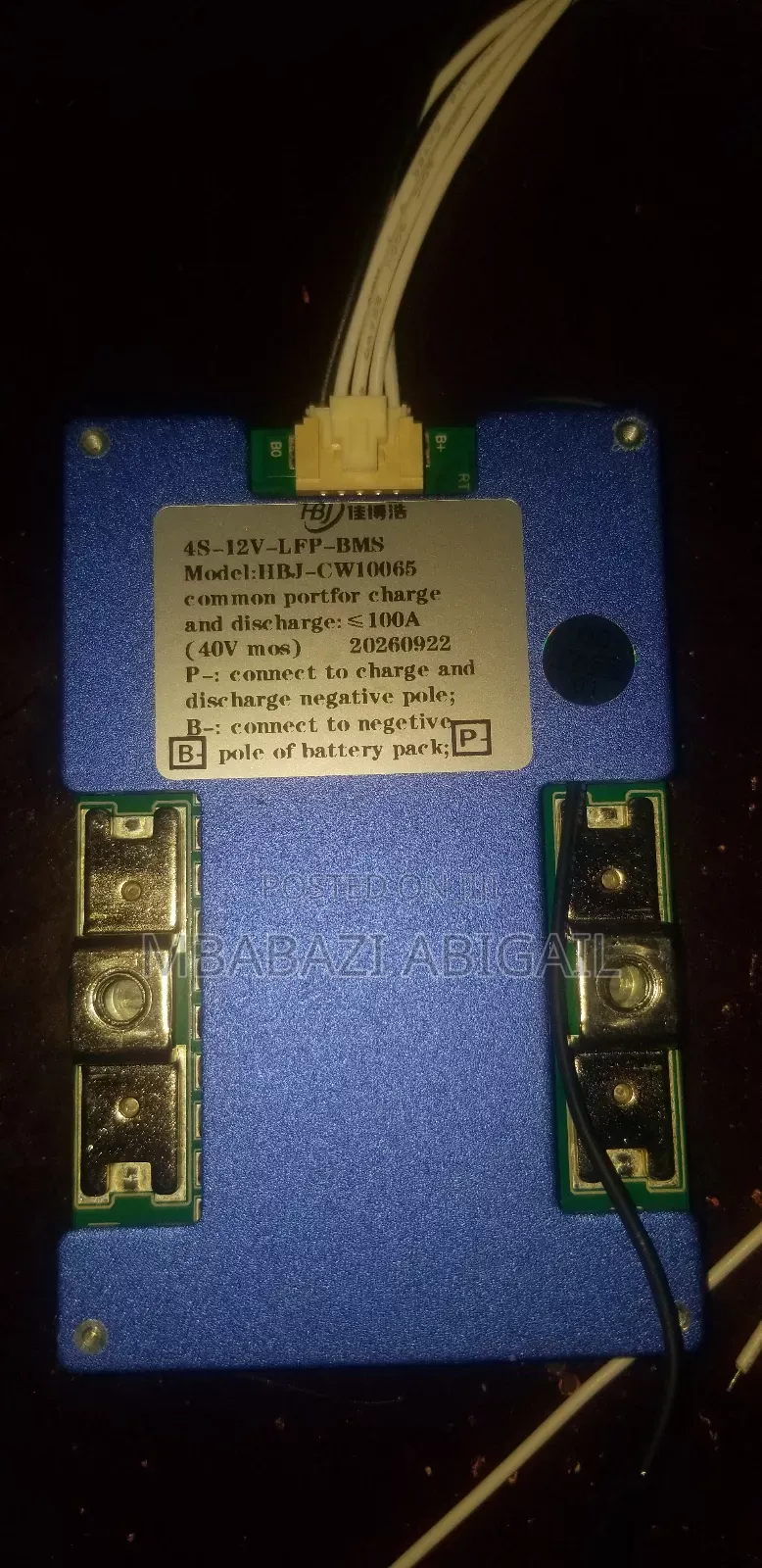 8s-24v Lithium Ion Phosphate BMS 100A