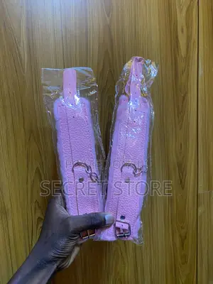 Pink Faux-Leather and Plush-Lined Restraint Cuffs