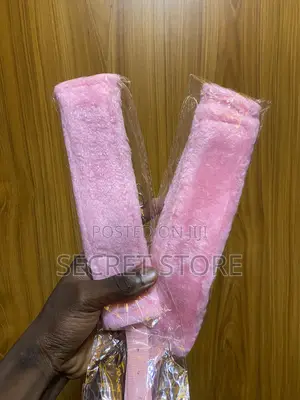 Pink Faux-Leather and Plush-Lined Restraint Cuffs