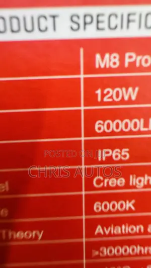Car Led M8 Pro Lights Very Powerful White Light Tl22