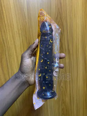 Black Silicone Dildo With a Suction Cup Base
