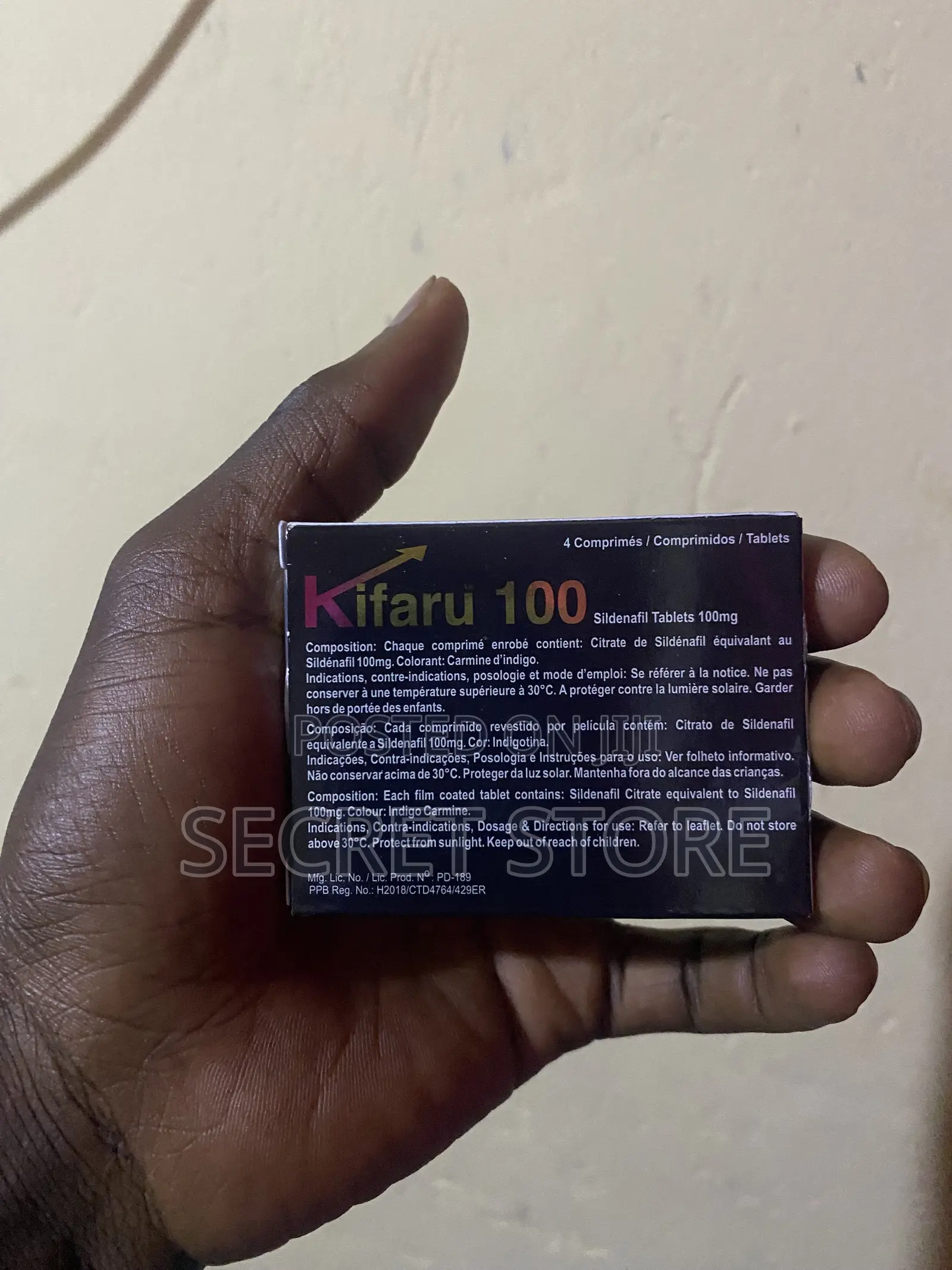 Kifaru 100mg Sildenāfil Citrate Tablets