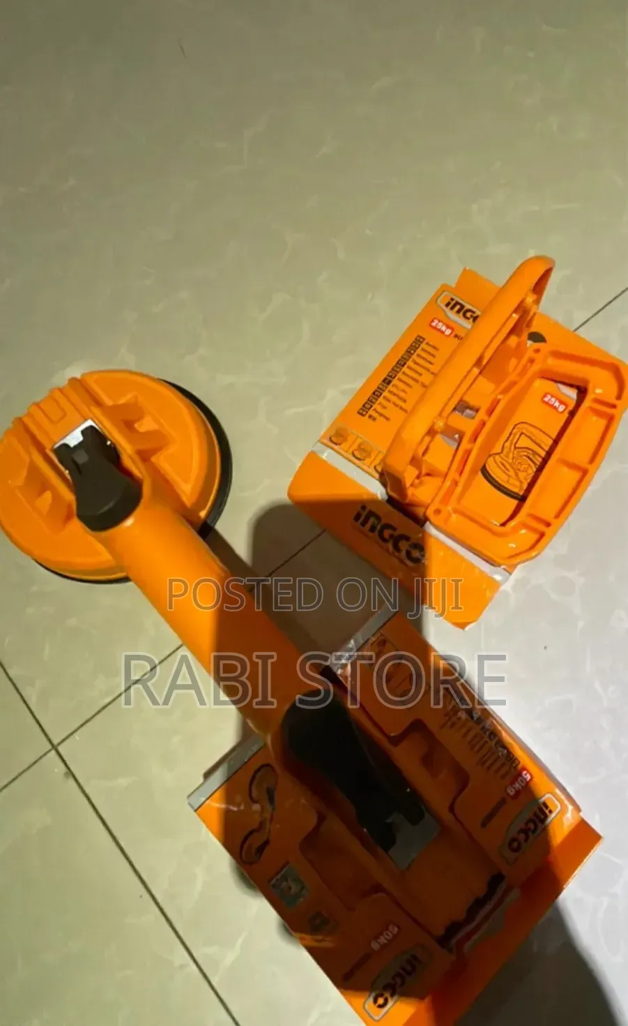 INGCO Heavy-Duty Double Suction Cup Glass & Tile Lifter