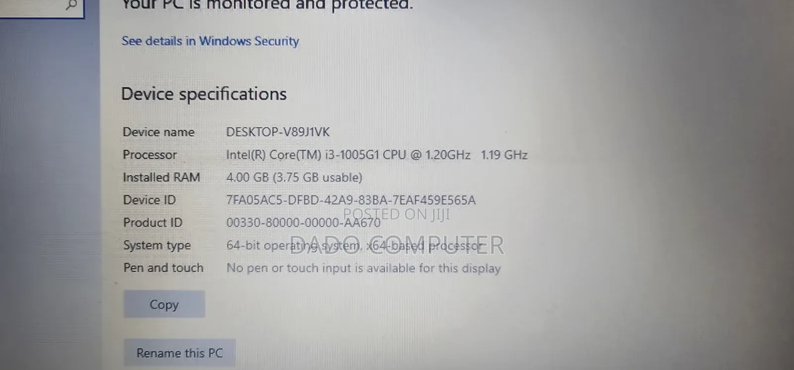 Laptop Lenovo Ideapad 3-14IIL05 4GB Intel Core i3 SSD 256GB