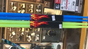 Drum Stick Plastic Green and Yellow