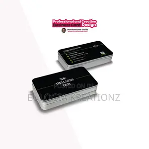 Black Wellness Business Card Design