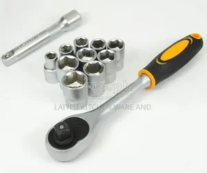 Socket Set 1/2′′ 12 Pieces Industrial Ratchet Handle Socket Set