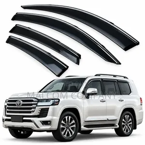 Window Visors for Toyota Land Cruiser – Black Rain Guards | Uganda