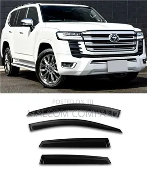 Window Visors for Toyota Land Cruiser – Black Rain Guards | Uganda