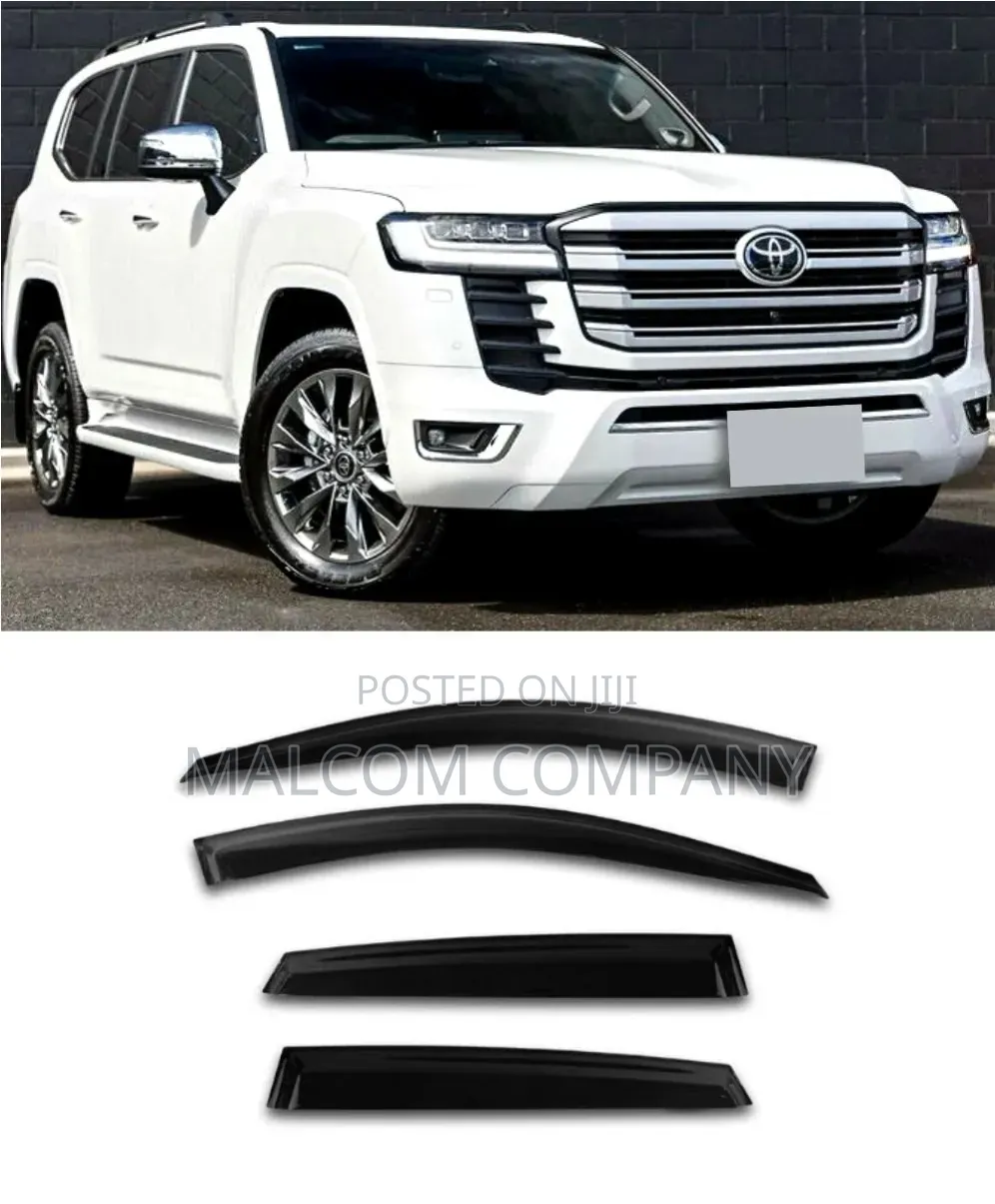 Window Visors for Toyota Land Cruiser – Black Rain Guards | Uganda