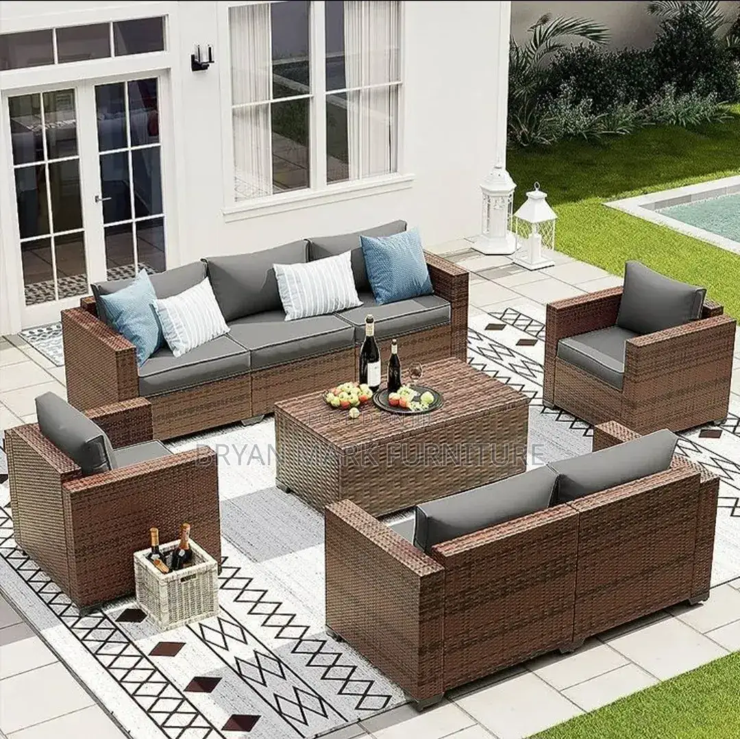 Box Shaped Rattan Chairs