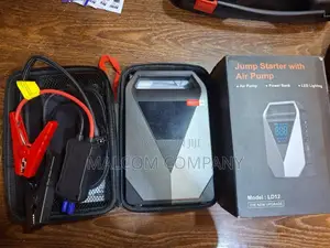 LD12 Car Jump Starter With Air Pump, Power Bank & LED Light