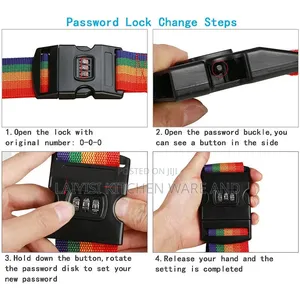 Adjustable Strong Extra Safety Travel Suitcase Luggage Baggage Straps
