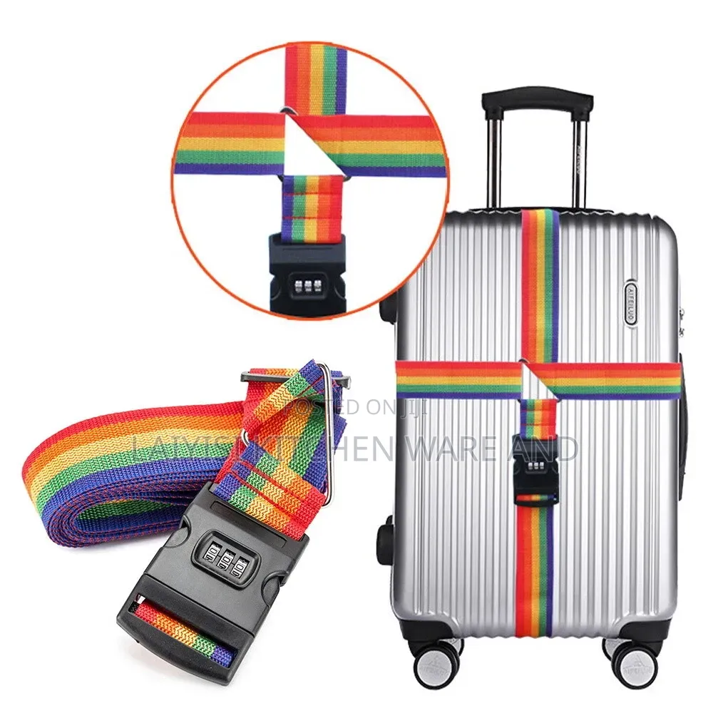 Adjustable Strong Extra Safety Travel Suitcase Luggage Baggage Straps