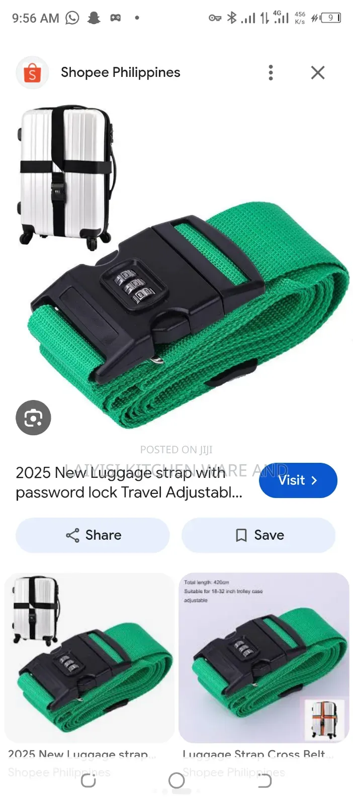 Adjustable Strong Extra Safety Travel Suitcase Luggage Baggage Straps