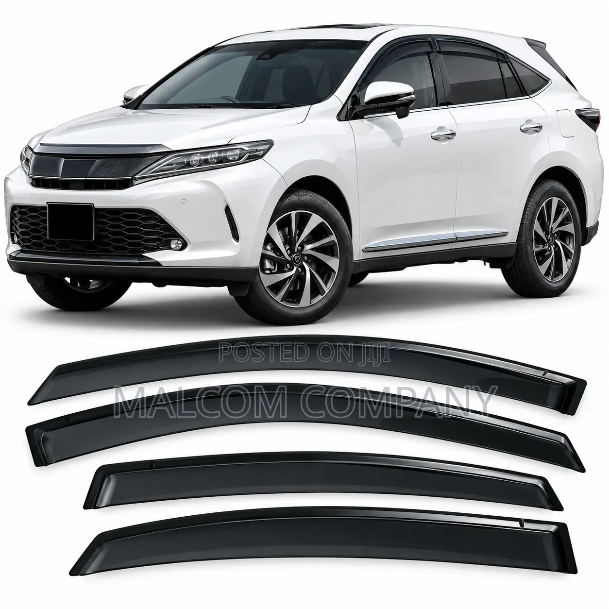 Toyota Harrier XU60 Window Visors 4PCS (2016–2020) – Rain Guard Uganda