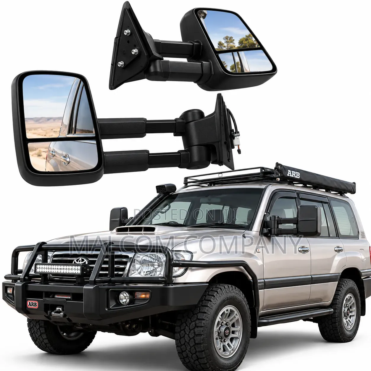 Extendable Towing Mirrors for Toyota Land Cruiser 100/105 Series – Ug