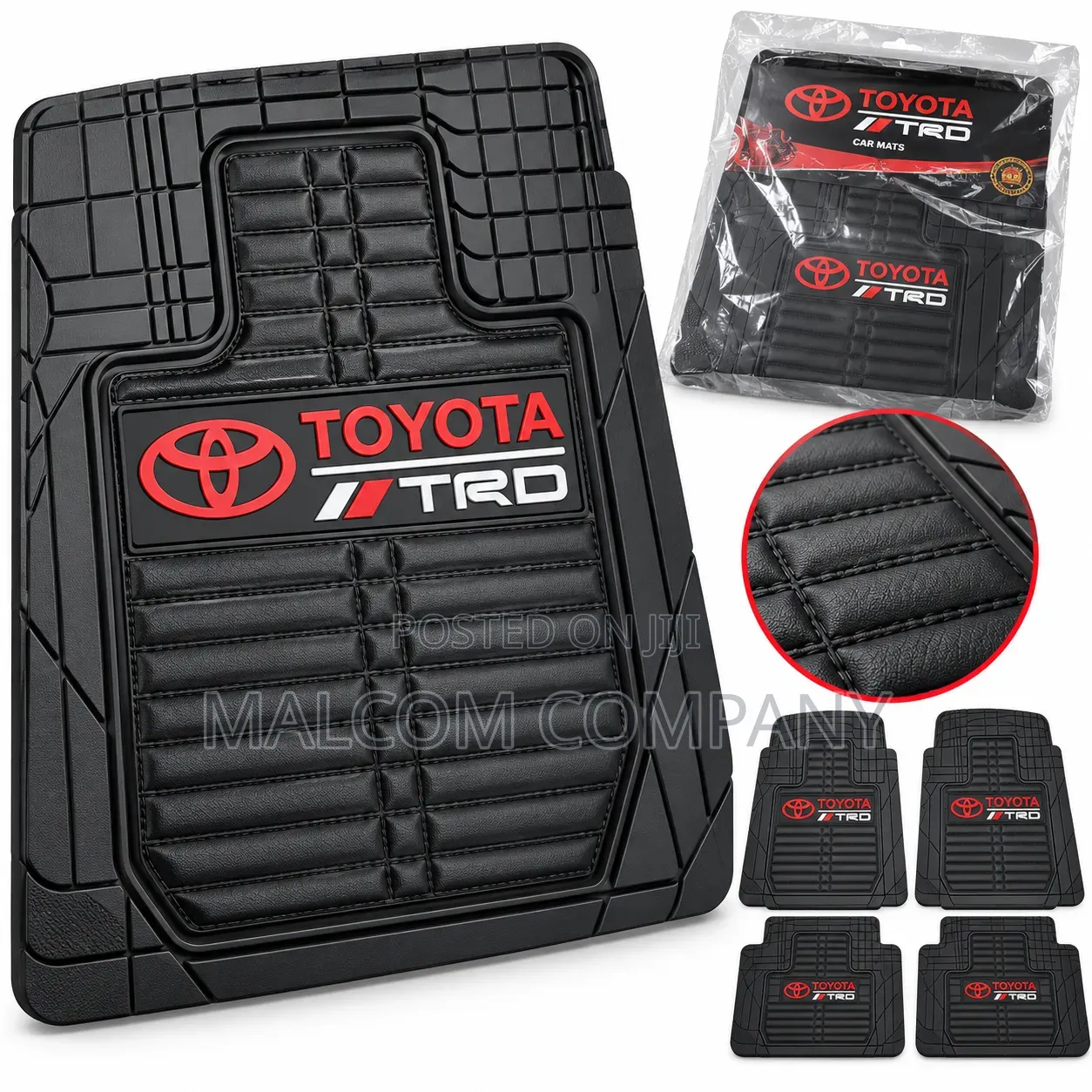 Toyota TRD Rubber Car Floor Mats – Black All-Weather Floor Mats Uganda