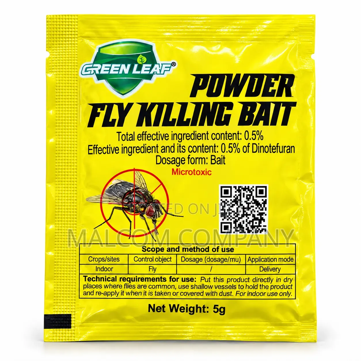Green Leaf Fly Killing Bait Powder 5g – Fly Control Insecticide Uganda