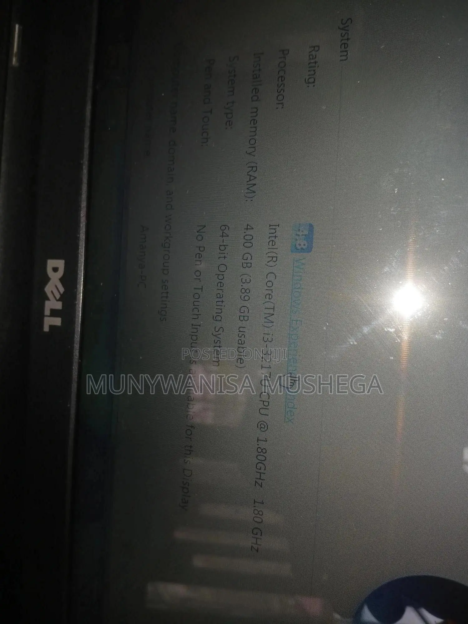 Laptop Dell Inspiron 15 3521 4GB Intel Core i3 HDD 500GB