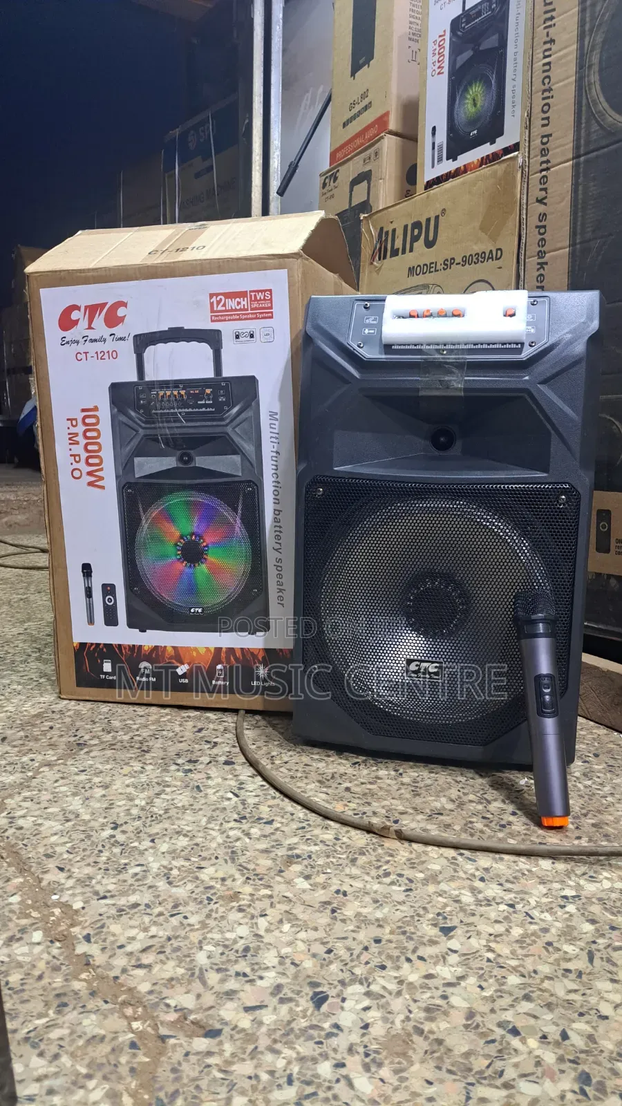CTC 12 Inch Speaker Rechargeable