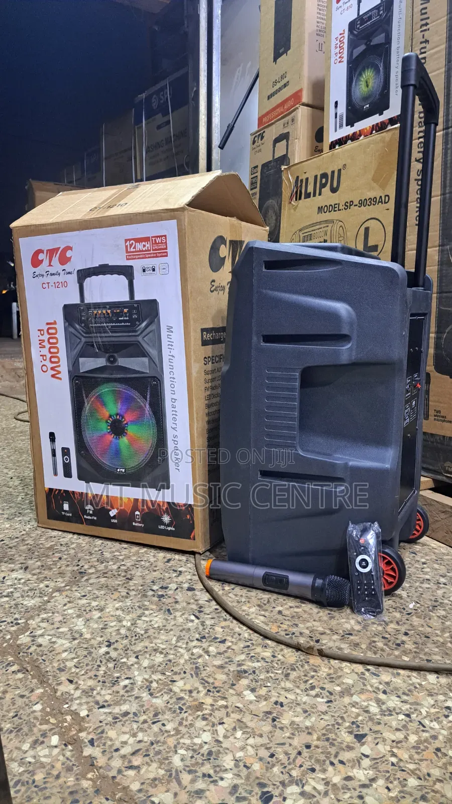 CTC 12 Inch Speaker Rechargeable