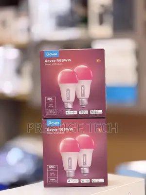 Govee LED Smart Bulb E27, RGBWW Dimmable, 800LM, (Pack of 2) Wifi Lamp