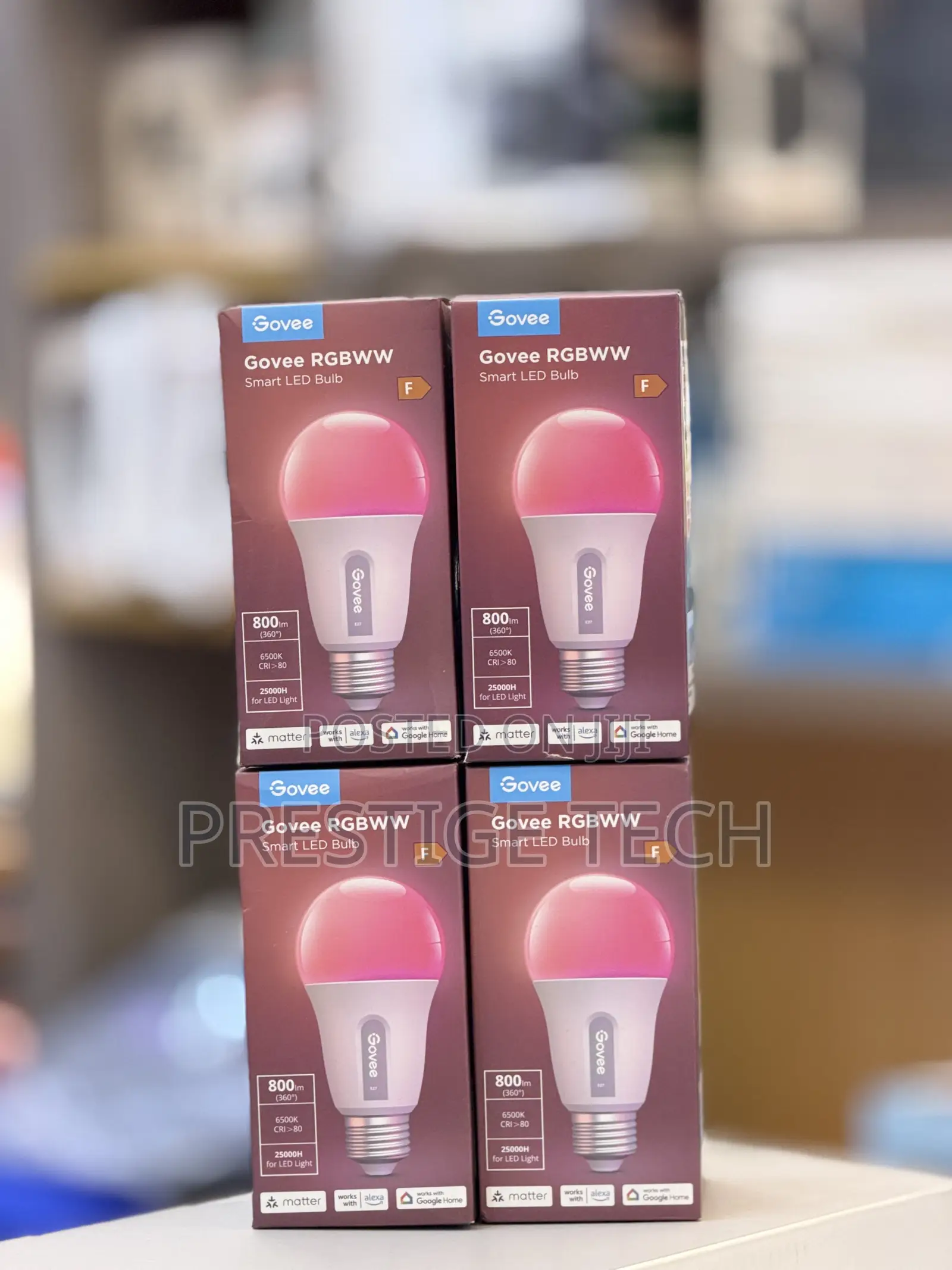 Govee LED Smart Bulb E27, RGBWW Dimmable, 800LM, (Pack of 1) Wifi Lamp