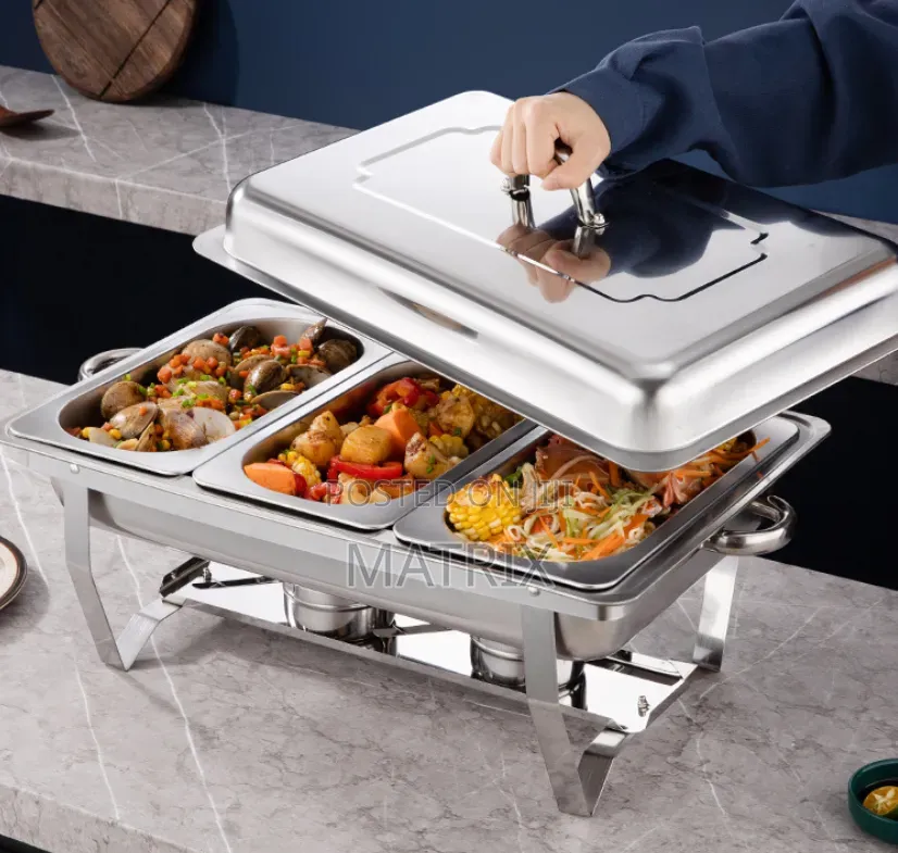 3 Trays Food Warmer Chaffing Dish