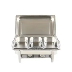 3 Trays Food Warmer Chaffing Dish