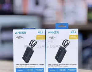 Anker 45W Zolo Power Bank 20000mah With Dual Built-in USB-C Cables