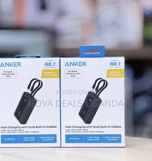 Anker 45W Zolo Power Bank 20000mah With Dual Built-in USB-C Cables