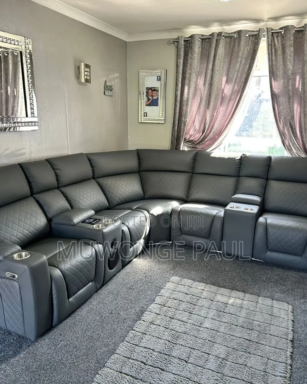 Smart Music Reckliner Sofas in Gray Colors