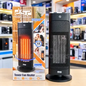 DSP 2000W Tower Fan Heater – Fast Heating With Safety Protection