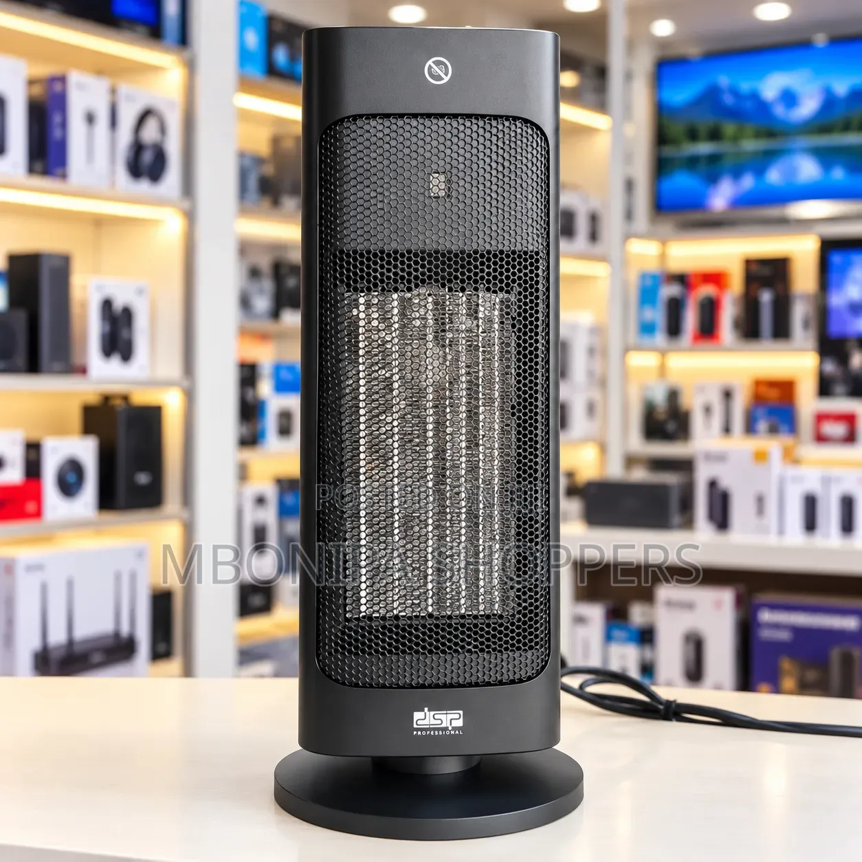 DSP 2000W Tower Fan Heater – Fast Heating With Safety Protection