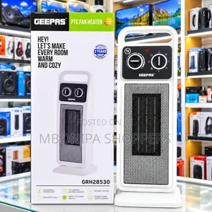 Geepas GRH28530 PTC Fan Heater – 2000W Portable Electric Room Heater
