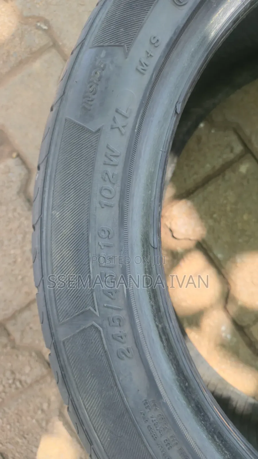 245/45r19 Used Single Tire