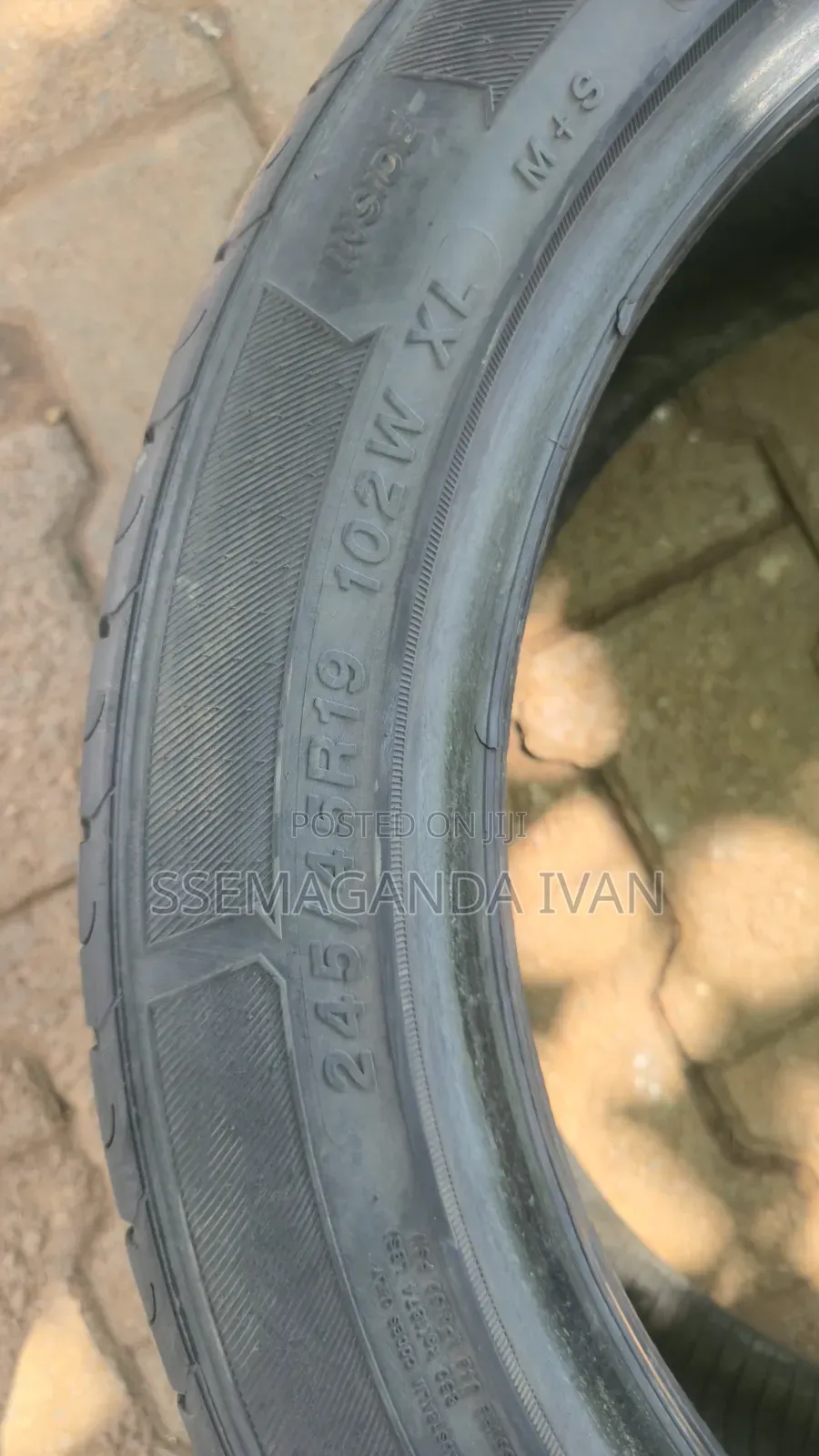 245/45r19 Used Single Tire