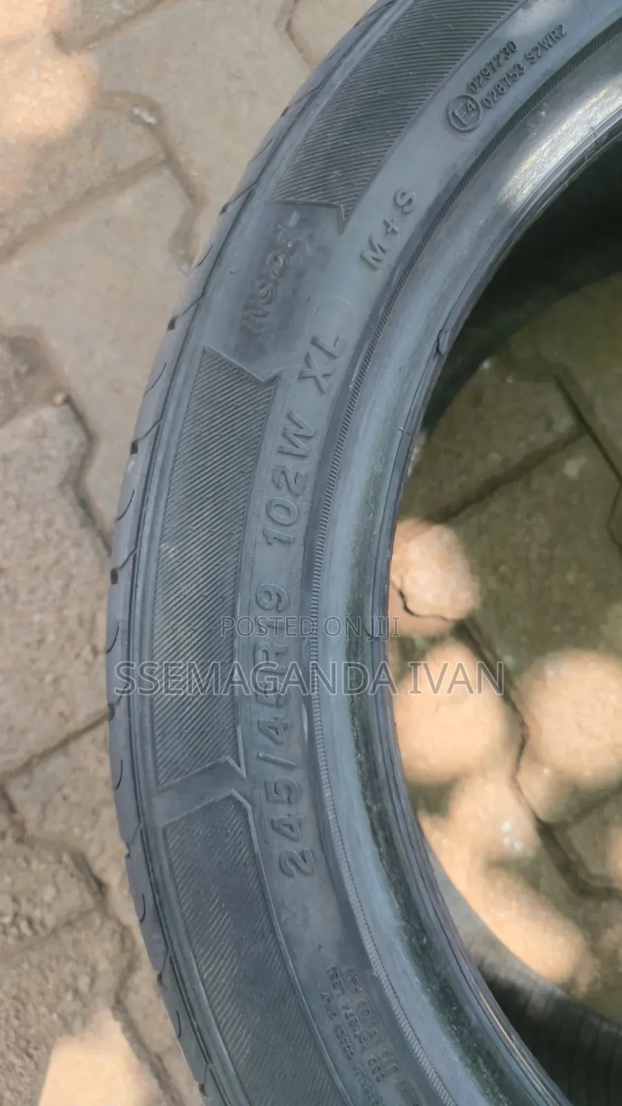 245/45r19 Used Single Tire