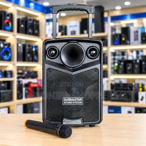 GLOBALSTAR L808 Portable Party Box Speaker With Wireless Microphone
