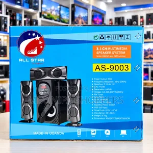 ALL STAR 3.1Ch Multimedia Speaker System With USB, SD Card & FM Radio