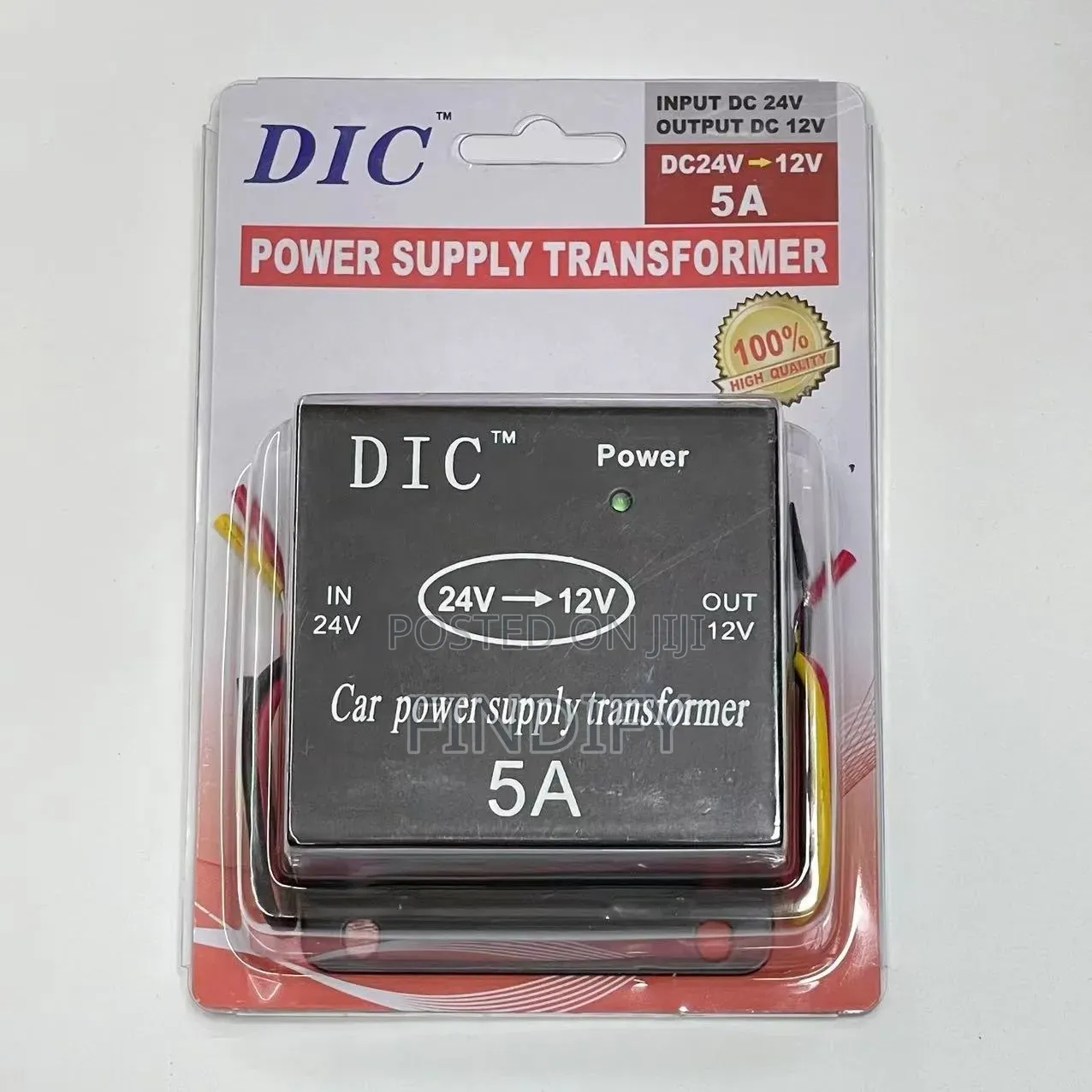 Car Converter 5A Car Step Down Transformer DC24V to DC12V Converter 5A