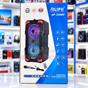 ALIPU Bluetooth Speaker With LED Lights, Microphone & Remote Control