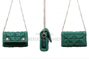 Green New Handmade Crossing Bag