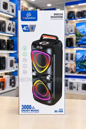 BoomGo BG-7404 Portable Wireless Bluetooth Speaker With RGB Lights