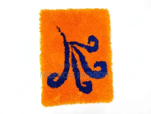 Yellow and Blue Cartoon Door Mat