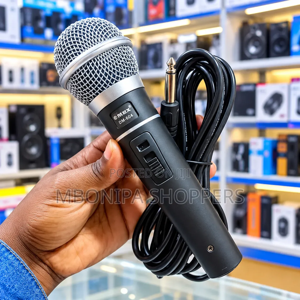 DMEX DM-604 Dynamic Wired Microphone – Professional Audio Microphone