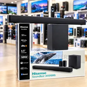 Hisense 5.1 Channel Soundbar System – 580W With Dolby Audio & DTS:X
