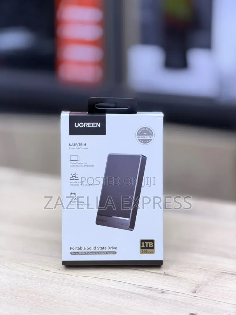 Ugreen Extreme Portable SSD 1TB, 2000mb/S Read, 2000mb/S Write