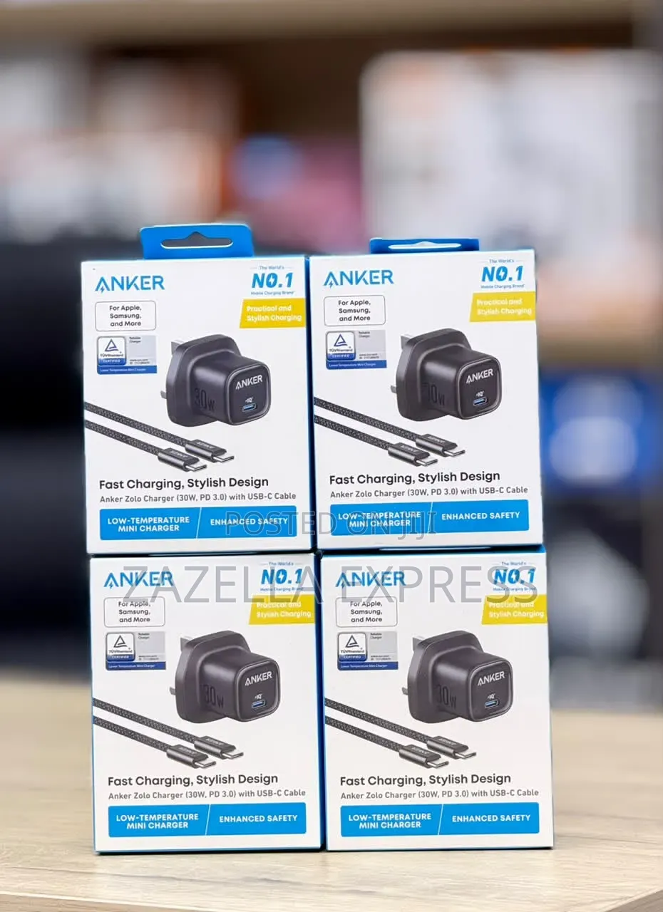 Anker Zolo 30W USB-C Charger With Type C Cable Super Fast Wall Adaptor